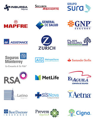 convenios con aseguradoras nacionales e internacionales